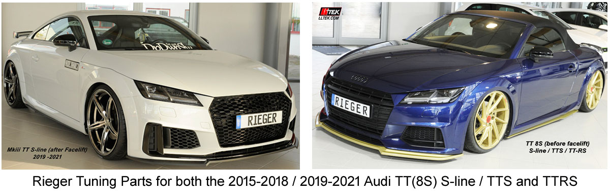 LLTeK body kit styling for Audi TT 8S by 2015 - 2021