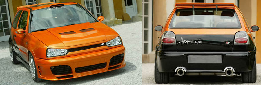 hofele body kit golf 3 front and rear